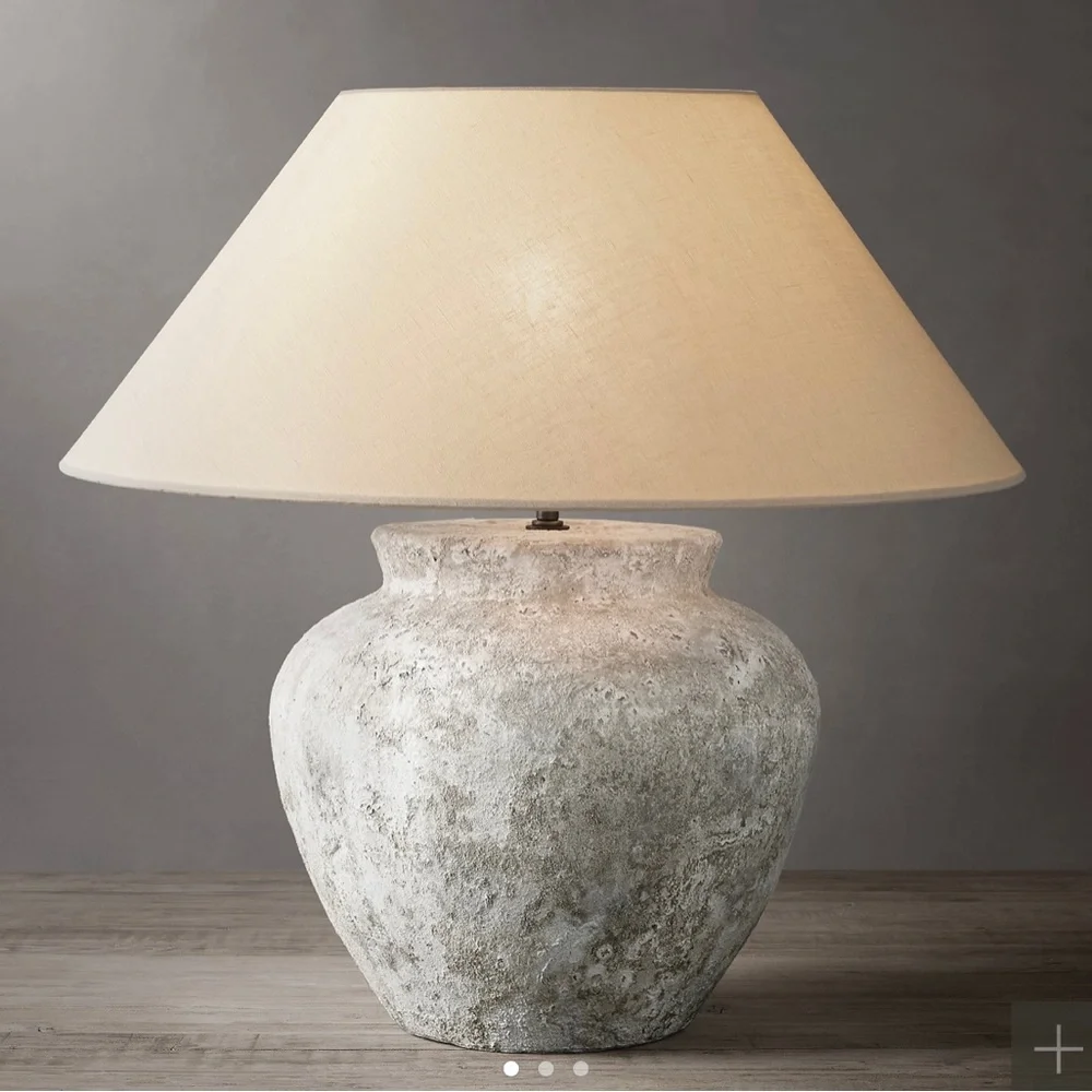 Restoration Hardware Terra Cotta Urn Table Lamp